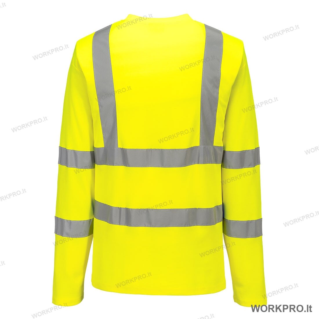 Marškinėliai polo S278, ilgomis rankovėmis, hi-vis geltoni 1