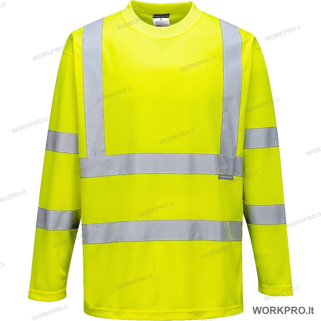 Marškinėliai S178, ilgomis rankovėmis, hi-vis geltoni, vnt.