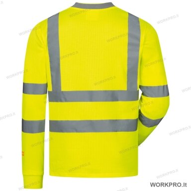 Marškinėliai OLEAS, ilgomis rankovėmis, hi-vis geltoni