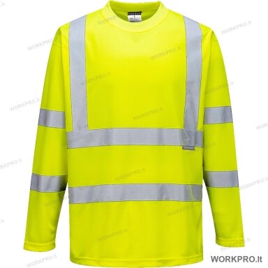 Marškinėliai S178, ilgomis rankovėmis, hi-vis geltoni, vnt.