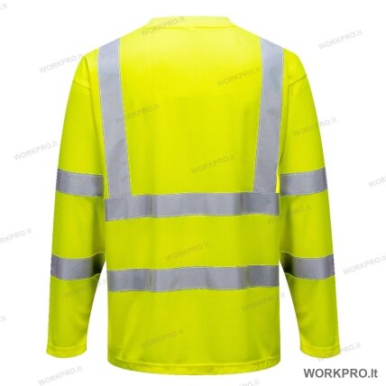 Marškinėliai S178, ilgomis rankovėmis, hi-vis geltoni, vnt. 1