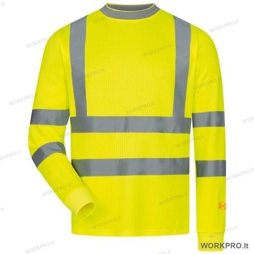 Marškinėliai OLEAS, ilgomis rankovėmis, hi-vis geltoni Marškinėliai OLEAS, ilgomis rankovėmis, hi-vis geltoni