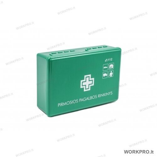 Pirmosios pagalbos rinkinys plastikiniame dėkle Pirmosios pagalbos rinkinys plastikiniame dėkle